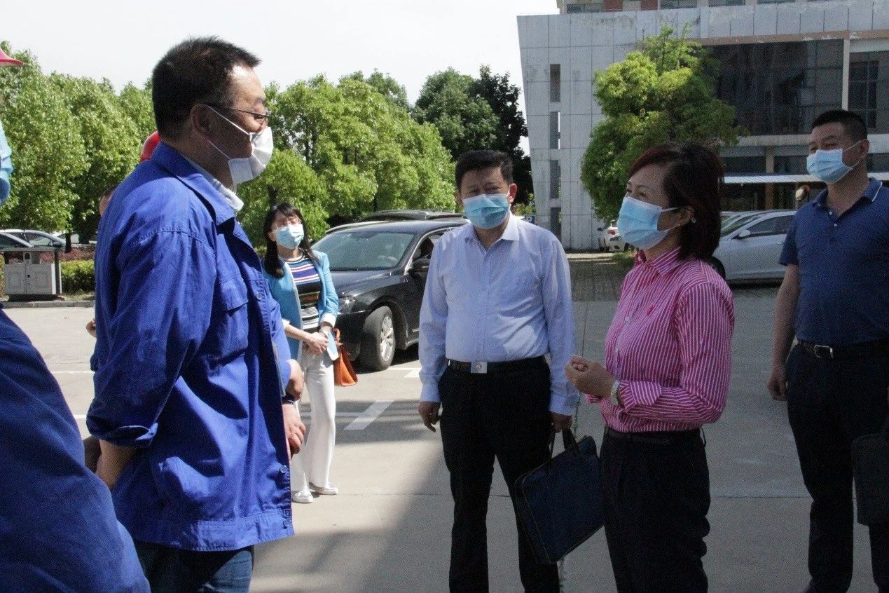 湖北省自然资源厅副厅长夏亚灵一行莅临时博（中国）重工走访调研