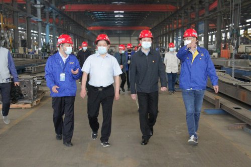 湖北省委巡视办副主任胡立强莅临时博（中国）重工走访服务